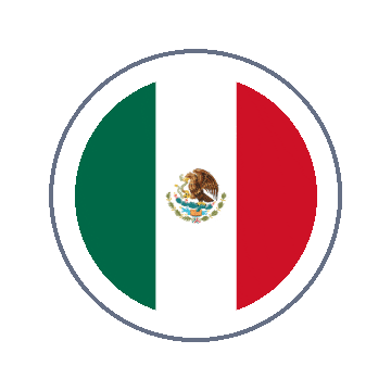 Mexico Circle Ripple animated flag GIF