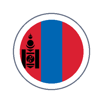 Mongolia Circle Ripple animated flag GIF