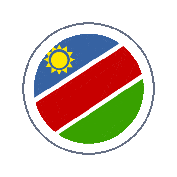 Namibia Circle Ripple animated flag GIF