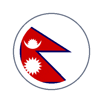 Nepal Circle Ripple animated flag GIF
