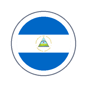 Nicaragua Circle Ripple animated flag GIF