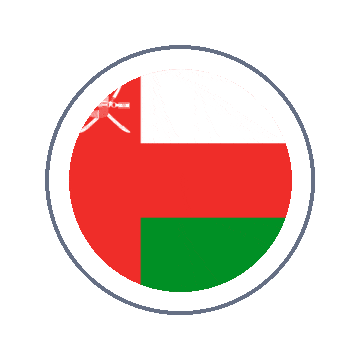Oman Circle Ripple animated flag GIF