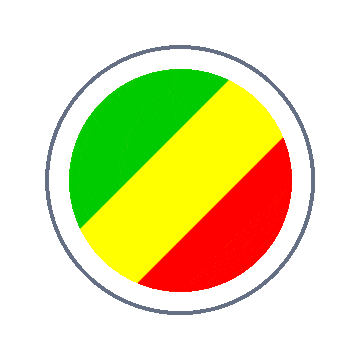 Republic Of The Congo Circle Ripple animated flag GIF