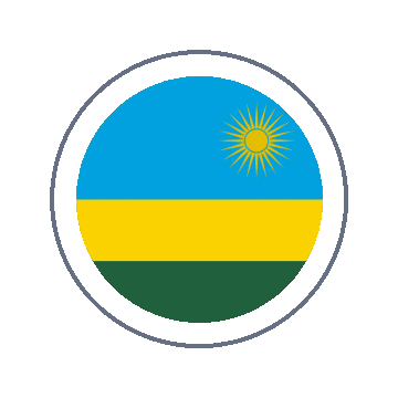 Rwanda Circle Ripple animated flag GIF