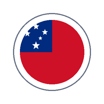 Samoa Circle Ripple animated flag GIF