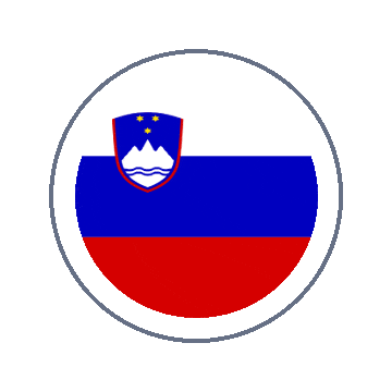 Slovenia Circle Ripple animated flag GIF