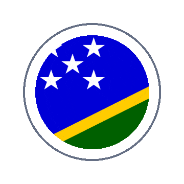 Solomon Islands Circle Ripple animated flag GIF