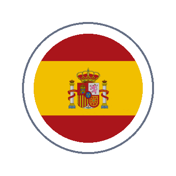 Spain Circle Ripple animated flag GIF