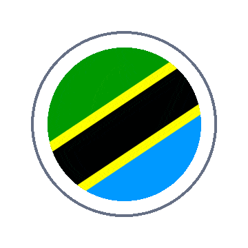 Tanzania Circle Ripple animated flag GIF