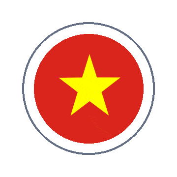Vietnam Circle Ripple animated flag GIF