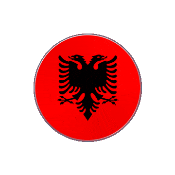 Albania Vinyl Spin animated flag GIF