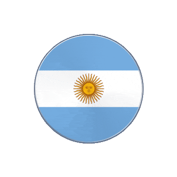 Argentina Vinyl Spin animated flag GIF