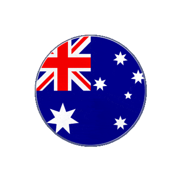 Australia Vinyl Spin animated flag GIF