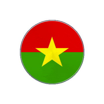 Burkina Faso Vinyl Spin animated flag GIF