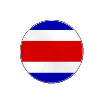 Costa Rica Vinyl Spin animated flag GIF
