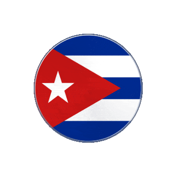 Cuba Vinyl Spin animated flag GIF