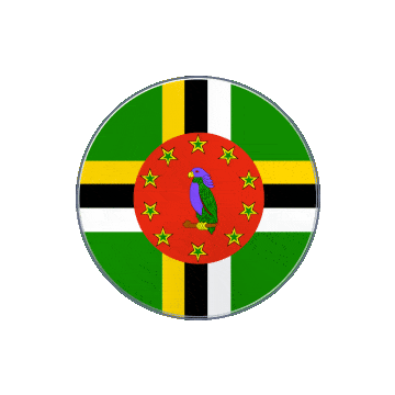 Dominica Vinyl Spin animated flag GIF