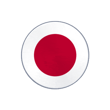 Japan Vinyl Spin animated flag GIF