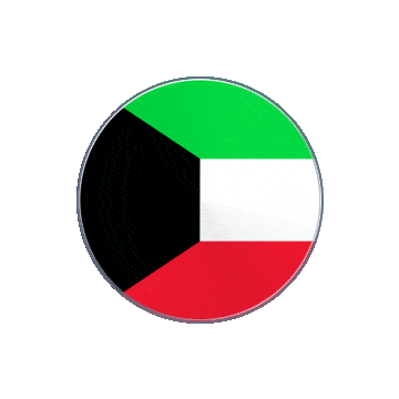 Kuwait Vinyl Spin animated flag GIF