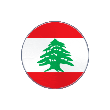 Lebanon Vinyl Spin animated flag GIF
