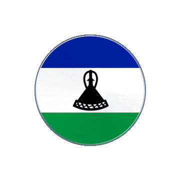Lesotho Vinyl Spin animated flag GIF