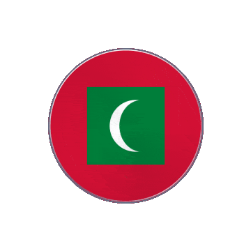 Maldives Vinyl Spin animated flag GIF
