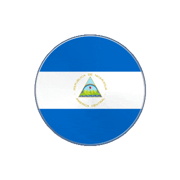 Nicaragua Vinyl Spin animated flag GIF