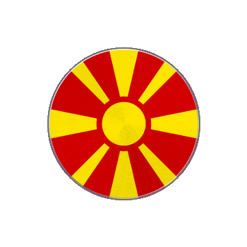 North Macedonia Vinyl Spin animated flag GIF
