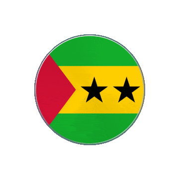 São Tomé and Príncipe Vinyl Spin animated flag GIF
