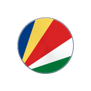 Seychelles Vinyl Spin animated flag GIF