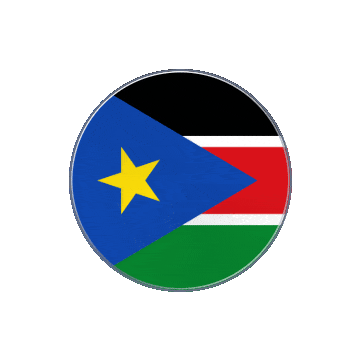 South Sudan Vinyl Spin animated flag GIF