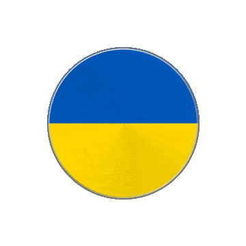 Ukraine Vinyl Spin animated flag GIF