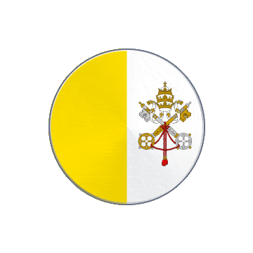 Vatican City Vinyl Spin animated flag GIF