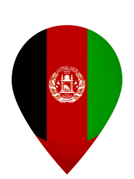 Afghanistan Drop Pin Bounce animated flag GIF