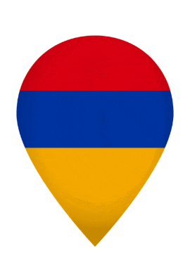 Armenia Drop Pin Bounce animated flag GIF