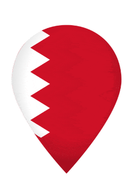 Bahrain Drop Pin Bounce animated flag GIF
