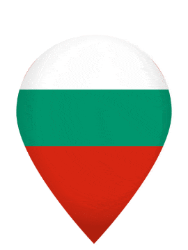 Bulgaria Drop Pin Bounce animated flag GIF