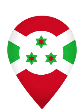 Burundi Drop Pin Bounce animated flag GIF
