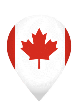 Canada Drop Pin Bounce animated flag GIF