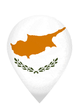 Cyprus Drop Pin Bounce animated flag GIF
