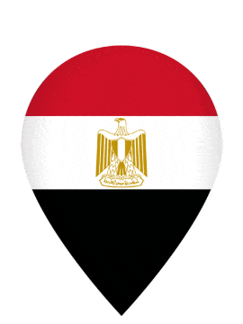 Egypt Drop Pin Bounce animated flag GIF