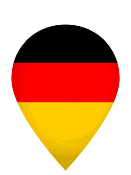 Germany Drop Pin Bounce animated flag GIF