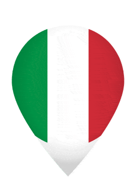Italy Drop Pin Bounce animated flag GIF