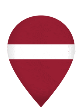 Latvia Drop Pin Bounce animated flag GIF