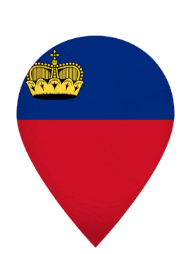Liechtenstein Drop Pin Bounce animated flag GIF