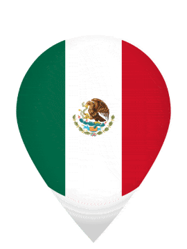 Mexico Drop Pin Bounce animated flag GIF