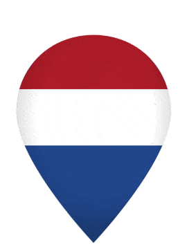 Netherlands Drop Pin Bounce animated flag GIF
