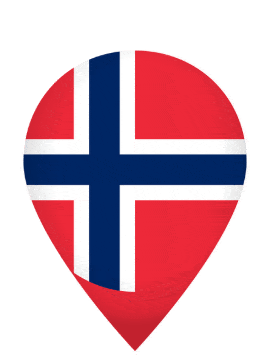 Norway Drop Pin Bounce animated flag GIF