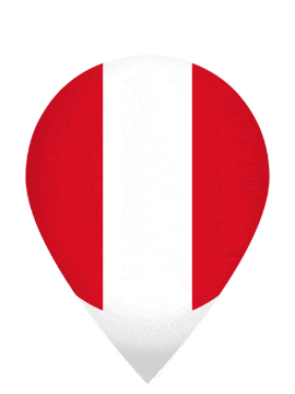 Peru Drop Pin Bounce animated flag GIF