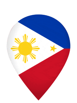 Philippines Drop Pin Bounce animated flag GIF